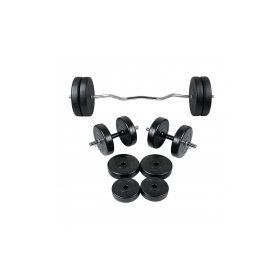 Ecgspor 58 kg Halter Seti ve Dambıl Seti Ağırlık Seti Fitness Seti Z Bar