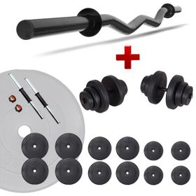 Ecgspor 75 Kg Z Bar Dambıl Seti ve Fitness Ağırlık Seti