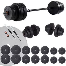 Ecgspor 85 kg Vinyl Halter ve Dambıl Ağırlık Seti