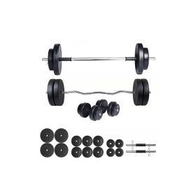 Ecgspor 88 kg Halter Seti ve Dambıl Seti Ağırlık Seti Fitness Seti Z Bar