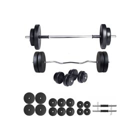 Ecgspor 88 kg Halter Seti ve Dambıl Seti Ağırlık Seti Fitness Seti Z Bar