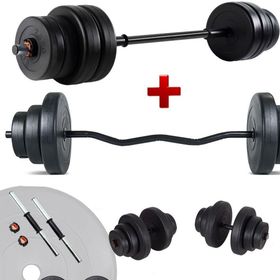 Ecgspor 98 kg Halter ve Dambıl Ağırlık Seti