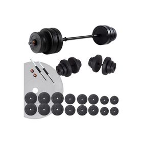 Ecgspor Hero Serisi 105 kg Dambıl Seti ve Halter Seti Ağırlık Fitness Seti