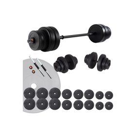 Ecgspor Hero Serisi 105 kg Dambıl Seti ve Halter Seti Ağırlık Fitness Seti