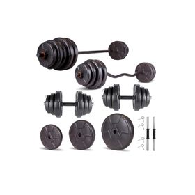 Ecgspor Hero Serisi 108 kg Z Bar Dambıl Seti ve Fitness Ağırlık Seti