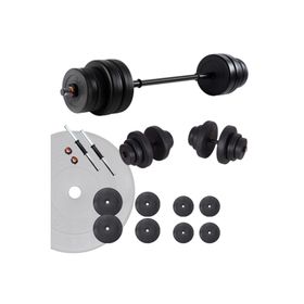 Ecgspor Hero Serisi 45 kg Dambıl Seti ve Halter Seti Ağırlık Fitness Seti