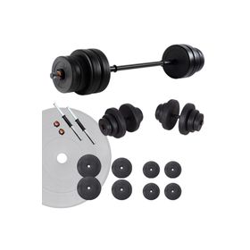 Ecgspor Hero Serisi 45 kg Dambıl Seti ve Halter Seti Ağırlık Fitness Seti