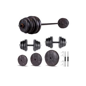 Ecgspor Hero Serisi 45 kg Dambıl Seti ve Halter Seti Ağırlık Fitness Seti