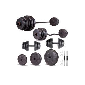 Ecgspor Hero Serisi 48 kg Z Bar Dambıl Seti ve Fitness Ağırlık Seti