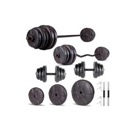 Ecgspor Hero Serisi 48 kg Z Bar Dambıl Seti ve Fitness Ağırlık Seti