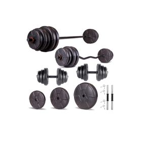 Ecgspor Hero Serisi 48 kg Z Bar Dambıl Seti ve Fitness Ağırlık Seti