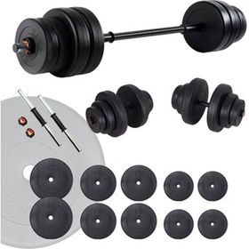 Ecgspor Hero Serisi 55 kg Dambıl Seti ve Halter Seti Ağırlık Fitness Seti