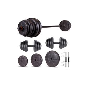 Ecgspor Hero Serisi 55 kg Dambıl Seti ve Halter Seti Ağırlık Fitness Seti
