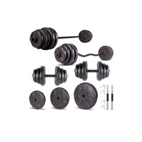 Ecgspor Hero Serisi 58 kg Z Bar Dambıl Seti ve Fitness Ağırlık Seti