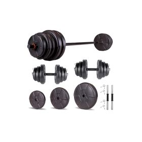 Ecgspor Hero Serisi 85 kg Dambıl Seti ve Halter Seti Ağırlık Fitness Seti
