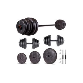 Ecgspor Hero Serisi 85 kg Dambıl Seti ve Halter Seti Ağırlık Fitness Seti