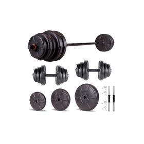 Ecgspor Hero Serisi 85 kg Dambıl Seti ve Halter Seti Ağırlık Fitness Seti
