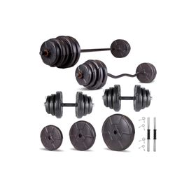 Ecgspor Hero Serisi 88 kg Z Bar Dambıl Seti ve Fitness Ağırlık Seti