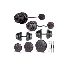 Ecgspor Hero Serisi 88 kg Z Bar Dambıl Seti ve Fitness Ağırlık Seti