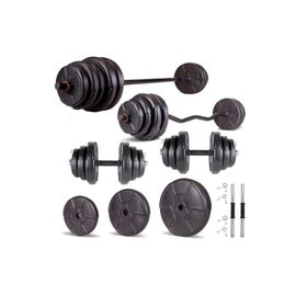 Ecgspor Hero Serisi 98 kg Z Bar Dambıl Seti ve Fitness Ağırlık Seti