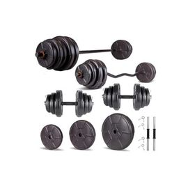 Ecgspor Hero Serisi 98 kg Z Bar Dambıl Seti ve Fitness Ağırlık Seti