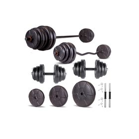 Ecgspor Hero Serisi 98 kg Z Bar Dambıl Seti ve Fitness Ağırlık Seti
