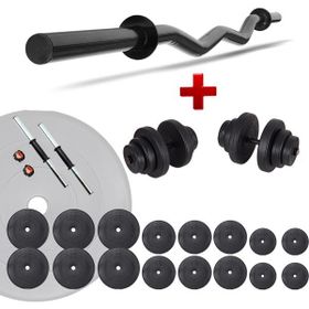 Ecgspor Z Bar 105 kg Dambıl Seti Ve Fitness Ağırlık Seti