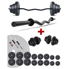 Ecgspor Z Bar 105 kg Dambıl Seti Ve Fitness Ağırlık Seti