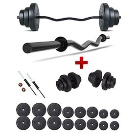 Ecgspor Z Bar 105 kg Dambıl Seti Ve Fitness Ağırlık Seti