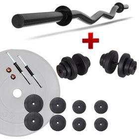 Ecgspor Z Bar 45 kg Dambıl Seti Ve Fitness Ağırlık Seti