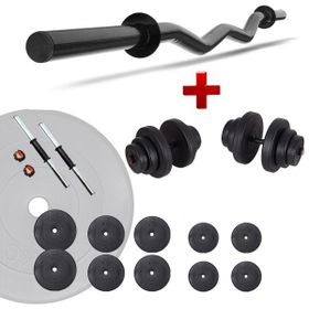 Ecgspor Z Bar 55 kg Dambıl Seti Ve Fitness Ağırlık Seti