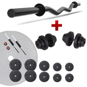 Ecgspor Z Bar 65 kg Dambıl Seti Ve Fitness Ağırlık Seti