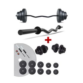 Ecgspor Z Bar 65 kg Dambıl Seti Ve Fitness Ağırlık Seti