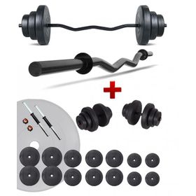 Ecgspor Z Bar 85 kg Dambıl Seti Ve Fitness Ağırlık Seti
