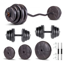 Ecgspor Z Bar 85 kg Dambıl Seti Ve Fitness Ağırlık Seti