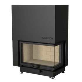 Echa Tech 80 Sağ Açık Asansörlü Çelik Köşe Şömine Haznesi