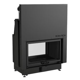 Echa Tech Çift Yüzlü 80x51 D Asansörlü Tünel Çelik Şömine Haznesi