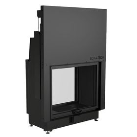 Echa Tech Çift Yüzlü 90x72 D Asansörlü Tünel Çelik Şömine Haznesi
