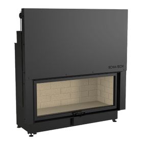 Echa Tech Düz 120x51 Asansörlü Çelik Şömine Haznesi