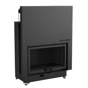 Echa Tech Düz 80x55 D Asansörlü Çelik Şömine Haznesi