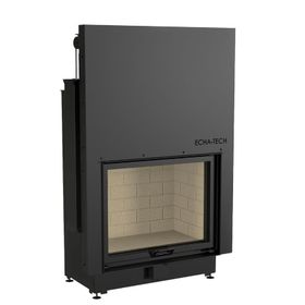 Echa Tech Düz 80x64 Asansörlü Çelik Şömine Haznesi