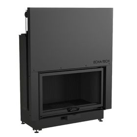 Echa Tech Düz 90x55 D Asansörlü Çelik Şömine Haznesi