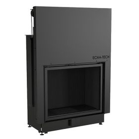 Echa Tech Düz 90x72 D Asansörlü Çelik Şömine Haznesi