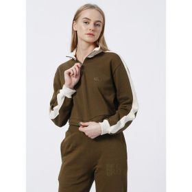 Ecko 121020023 Unlimited Dik Yaka Haki Kadın Sweatshirt