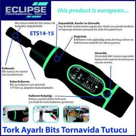 Eclipse ETS14-15 Bits Tutucu Tornavida