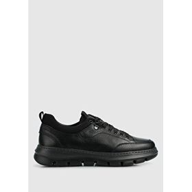 Eclipse Ürün Kodu:5599668301100 Siyah Deri Erkek Sneaker