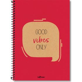 Eco Kraft Defter Düz 200 syf Kırmızı 17x24 cm 2015075 (Renkli)