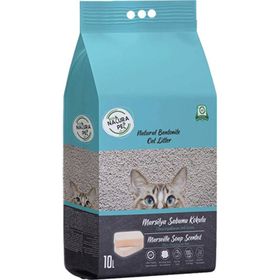 Eco Natura Pet 10 lt Natura Marsilya Sabunu Kokulu Kalın Taneli Doğal Kedi Kumu