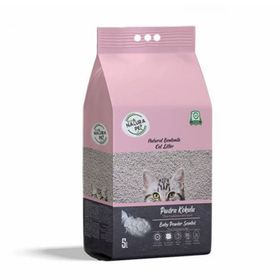Eco Natura Pet Bebek Pudrası Kokulu Kalın Tane Bentonit 5 lt Kedi Kumu