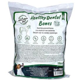 Eco Natura Pet Healty Dental Bones Beyaz 5 cm 100'lü 750 gr Pres Kemik